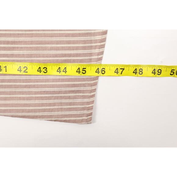 The Great Women's Puff Sleeve Striped Crew Neck Midi Cotton Dress Sz L - Picture 5 of 9